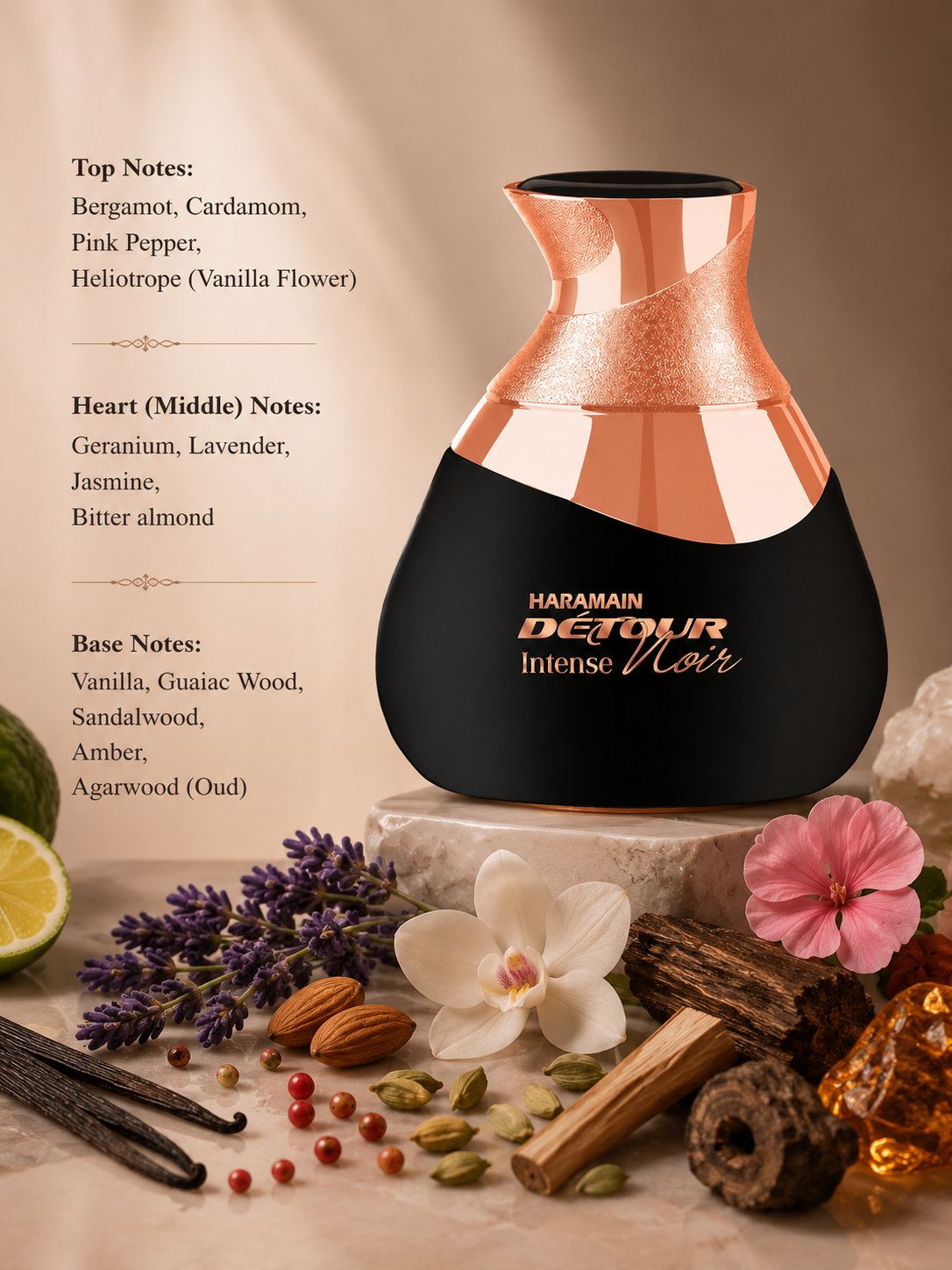 Al Haramain Detour Noir Intense 100ml EDP - Unisex